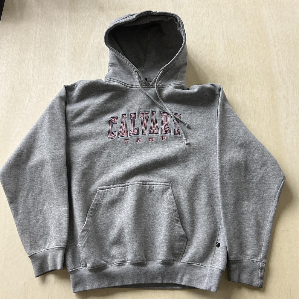 Pennant Sportswear Hoodie Mens Medium Gray‎ Calvary Camp Graphic Sweatshirt